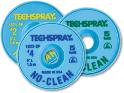 Techspray 1816-10F No-Clean Desolder Braid 10\' #3 Green